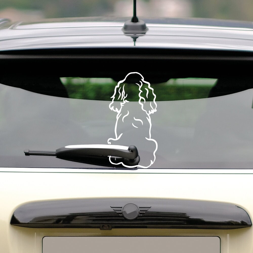 Cocker Spaniel Car Sticker Dog Windshield Wiper Sticker Car Decal Sticker Vinyl