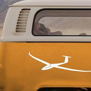 Wohnmobil Aufkleber Campervan Segelflugzeug – Großer Autoaufkleber für Camper Aufkleber & Van – Outdoor Geschenk