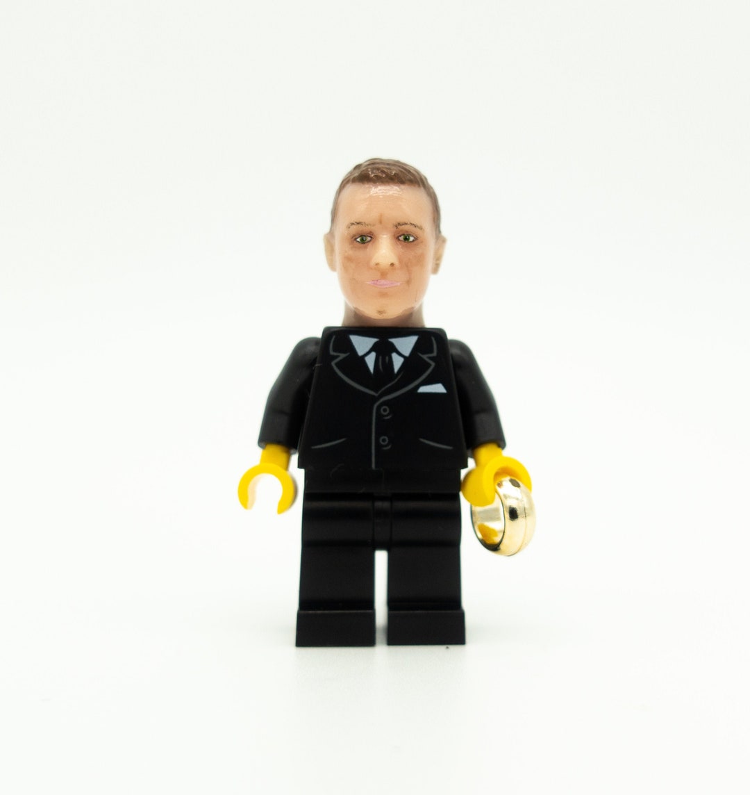 Custom Individual Head for LEGO Figure With Wedding Ring in Gift Box Etsy Canada