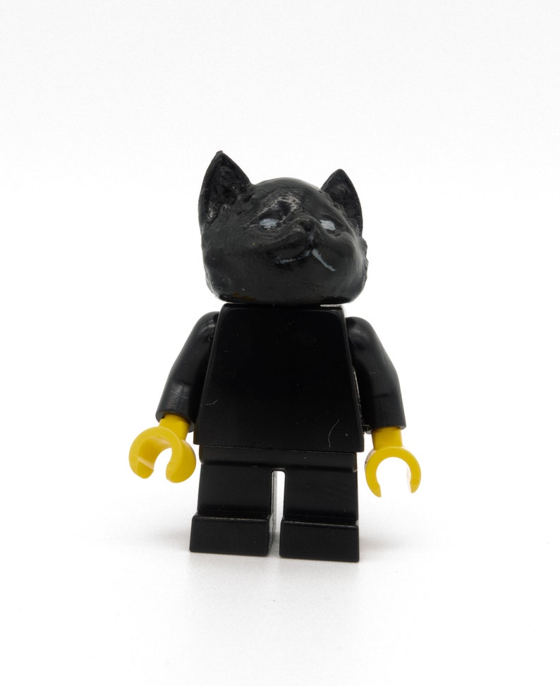 black cat with figure from LEGO image 4