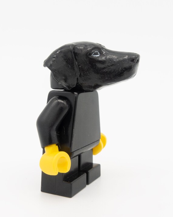 Black Dog With Black Figure From LEGO Etsy Canada