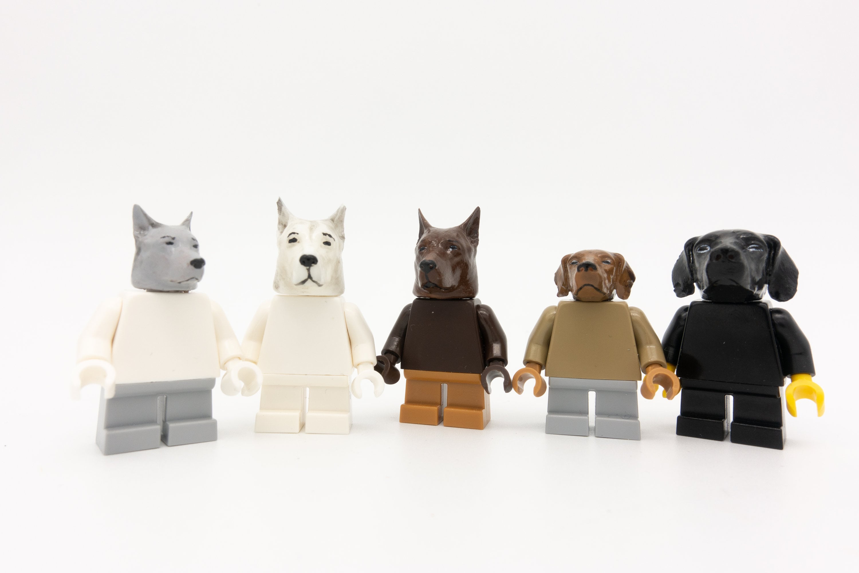 Black Dog With Black Figure From LEGO Etsy