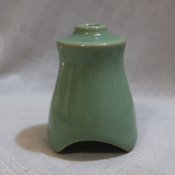 Old Vintage Antique Green Pie Funnel Solid Green Simple Funnel 1950s Possible Pie Vent