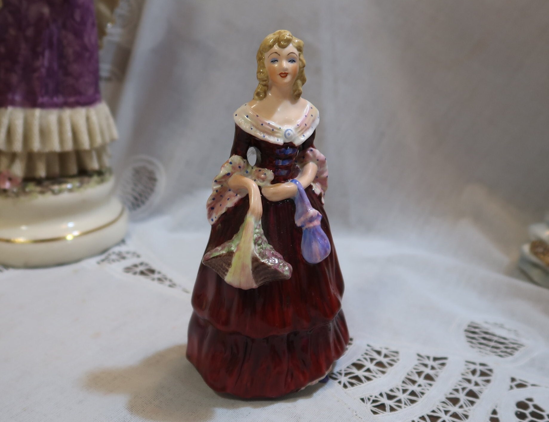 Gorgeous Vintage Coalport Fine Bone China Rosalinda Hand Painted