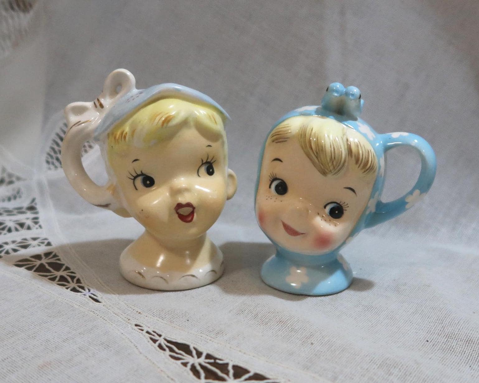 50s ヴィンテージ ナプコ ミスキューティパイ ソルト&ペッパー Miss Cutie Pie Napco - Etsy