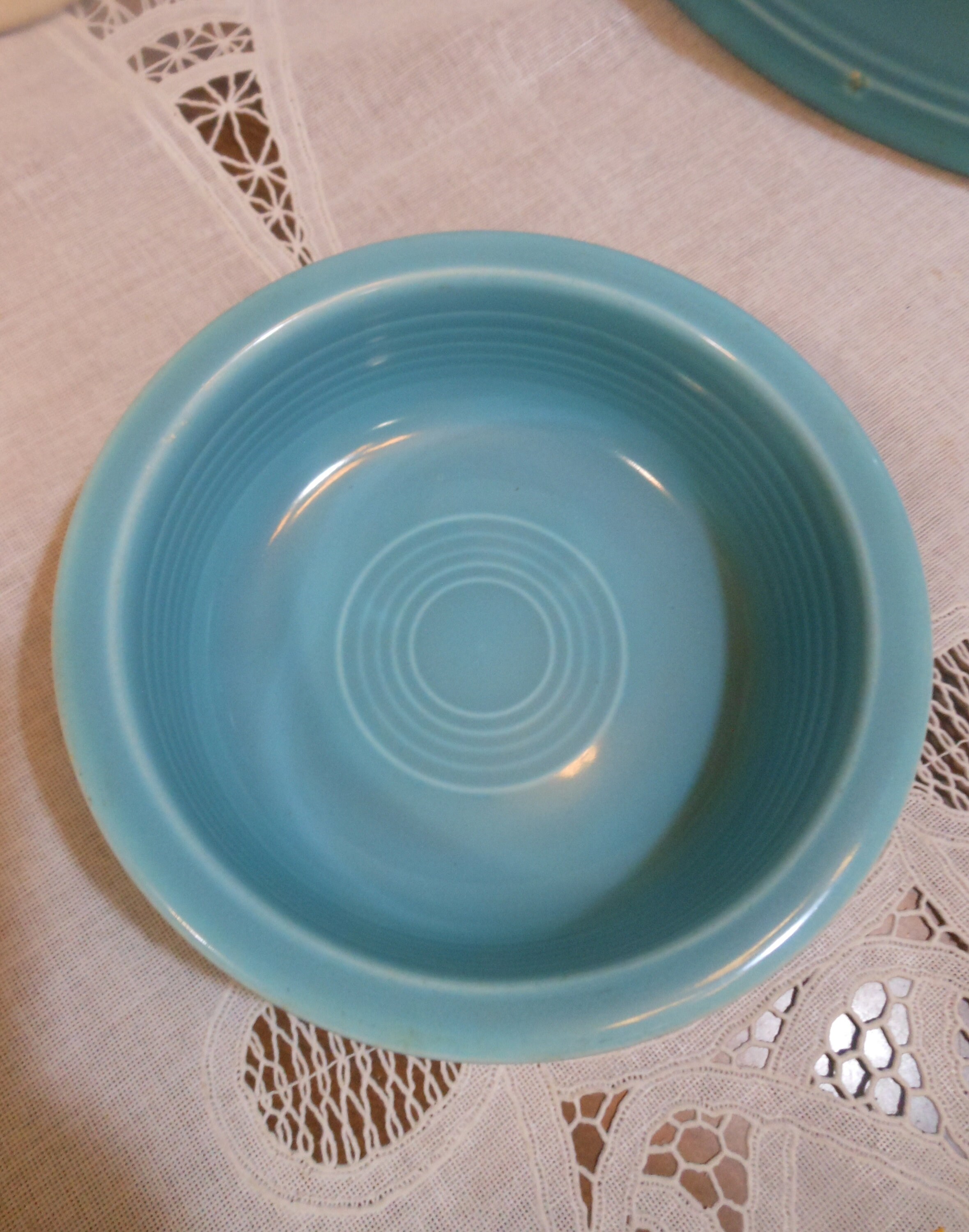 Vintage Original Fiesta Ware Turquoise 12 Oval Platter 5 | Etsy