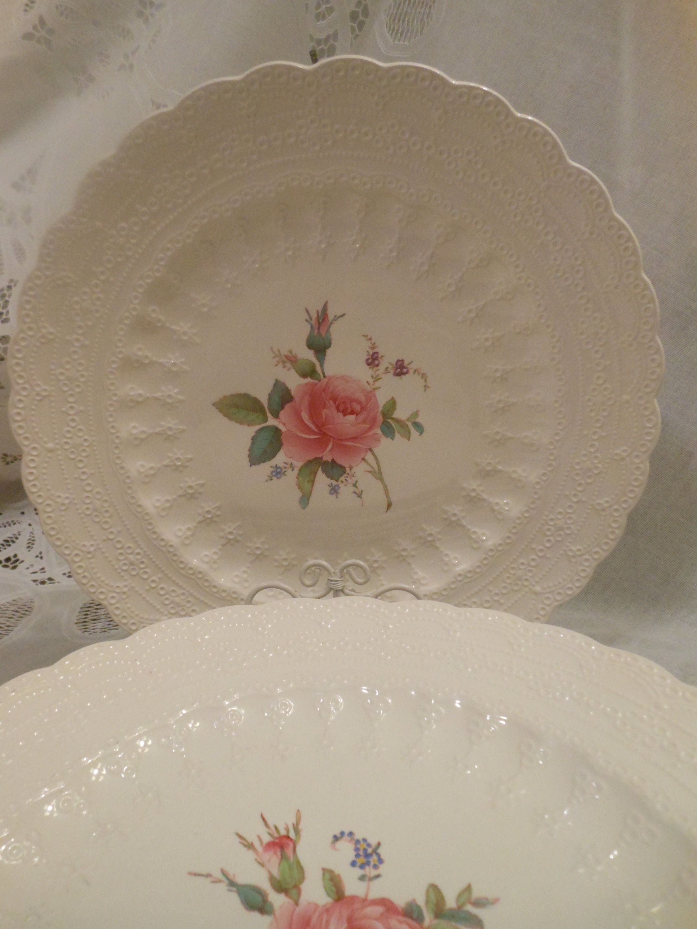 Stunning Vintage Spodes Billingsley Rose Jewel 10-5/8