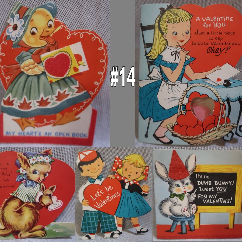 Vintage Valentine Cards - Etsy