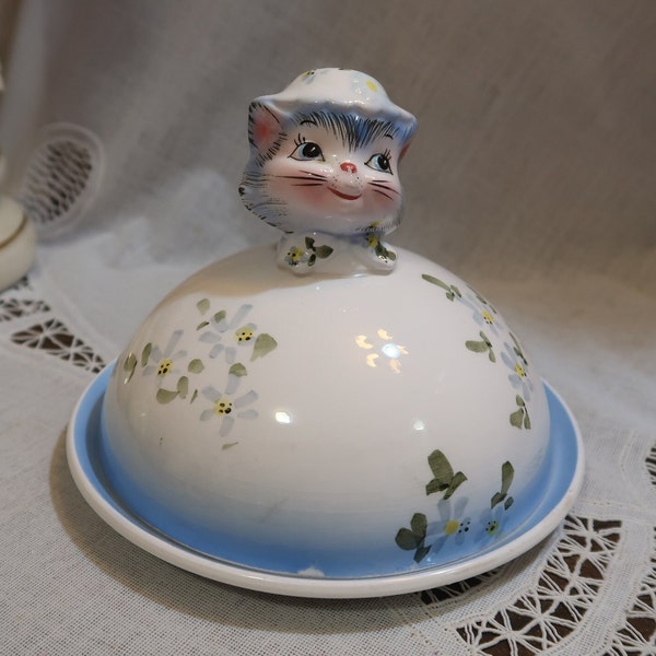 Cat Butter Dish Etsy