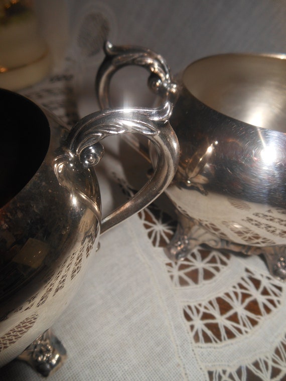 Absolutely Gorgeous Vintage FB Rogers Silver Co 1883 Creamer Sugar