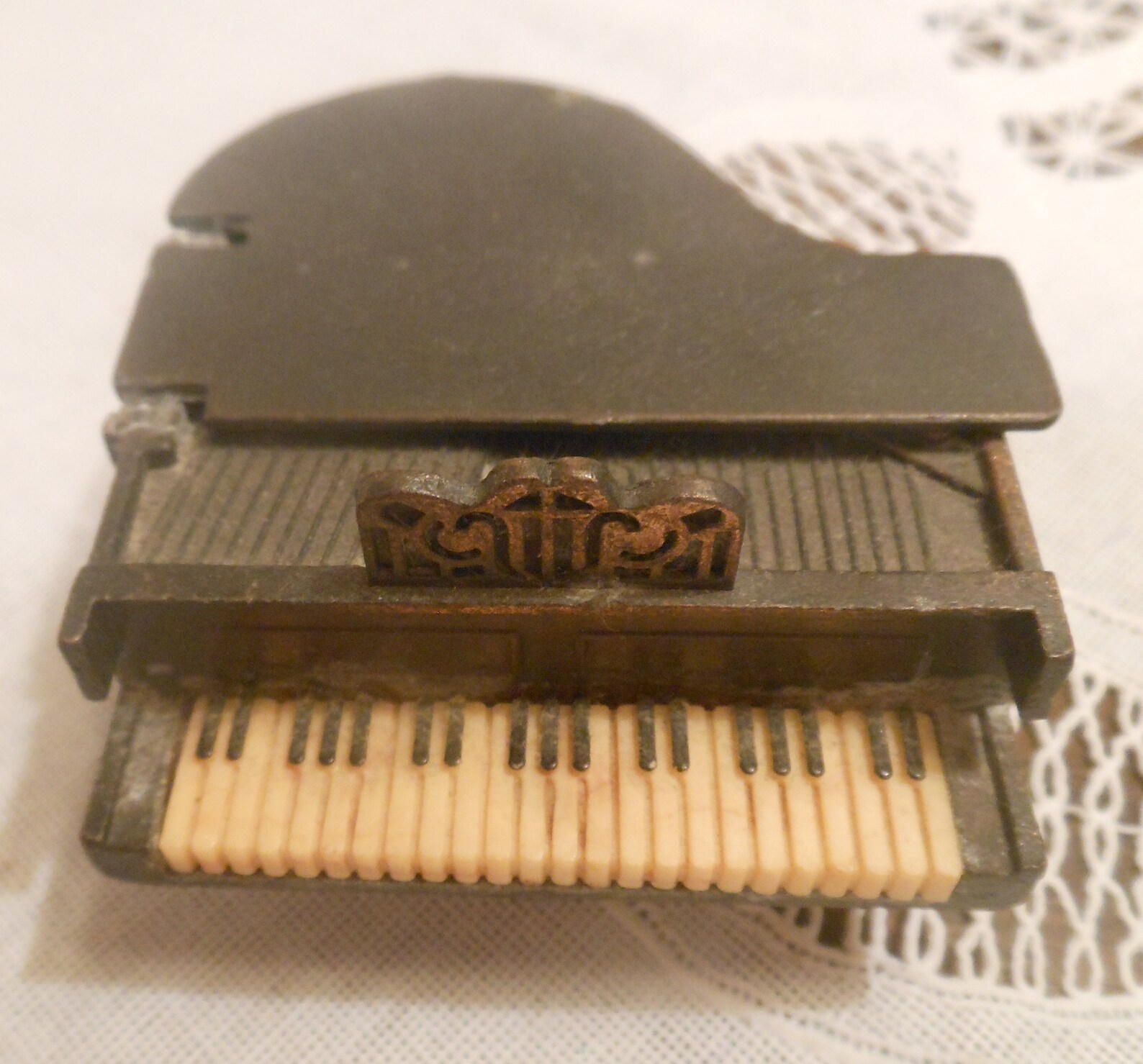 Vintage Metal Grand Piano Pencil Sharpener Miniature Open Etsy