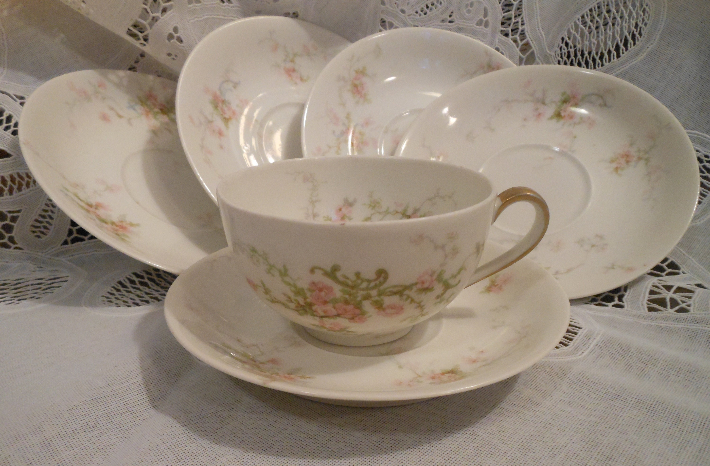 Antique Circa 1903 Theodore Haviland Lucille Limoges France 1) Cup