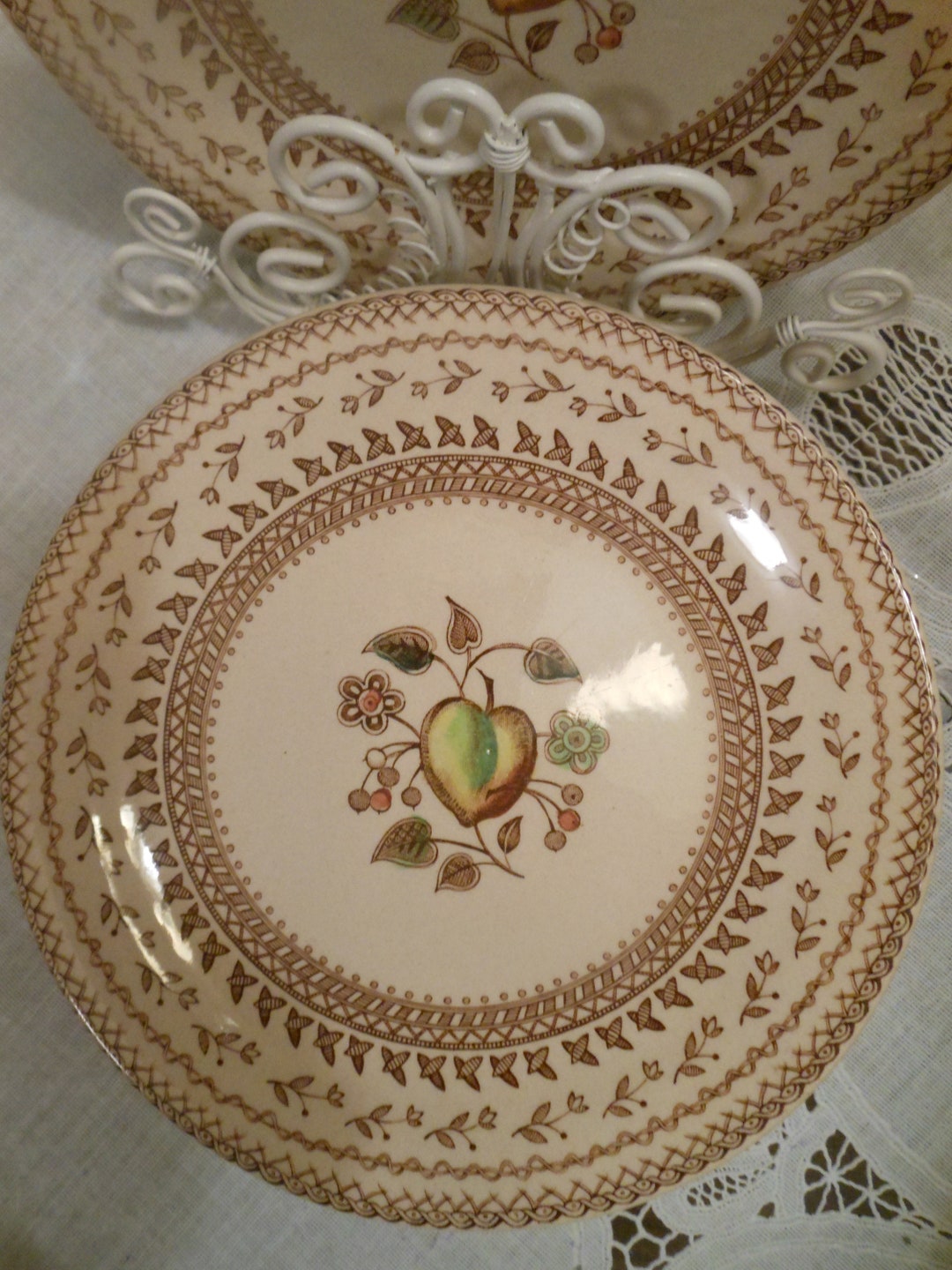 Vintage Johnson Brothers Fruit Sampler Bread & Butter Plate Etsy