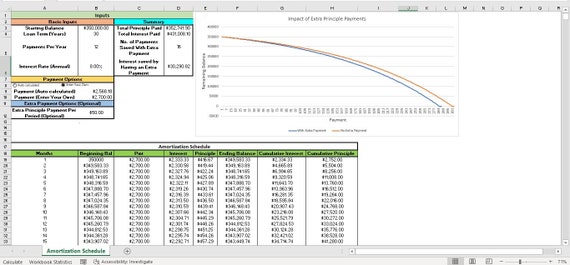 Loan Amortization Schedule in Excel. Easy to Use See How Having