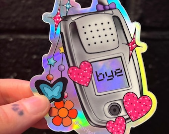 BYE Holographic Sticker