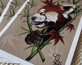 Red Panda Print