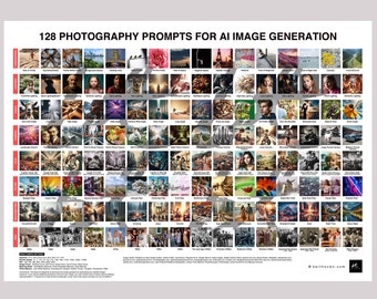 AI Image Generation Photography Prompts Poster: Marketing Office Decor (Digital Print)