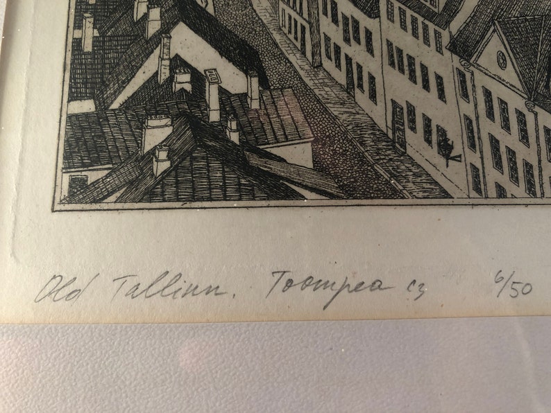Old Talinn etched as though in stone