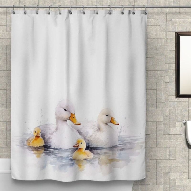 Ducks Shower Curtain Etsy