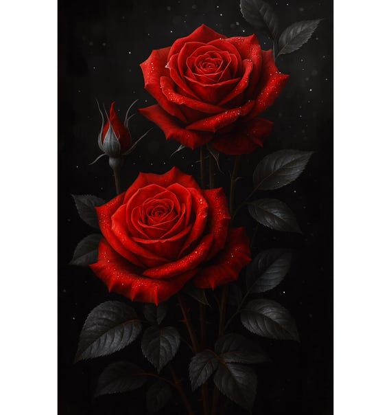 Kit Pittura Diamanti 5D Zariocy Rose | Diamantini Rotondi | Tela 30x30 Cm | Fai Da Te Antistress Per Principianti | Decorazione Casa Quadro