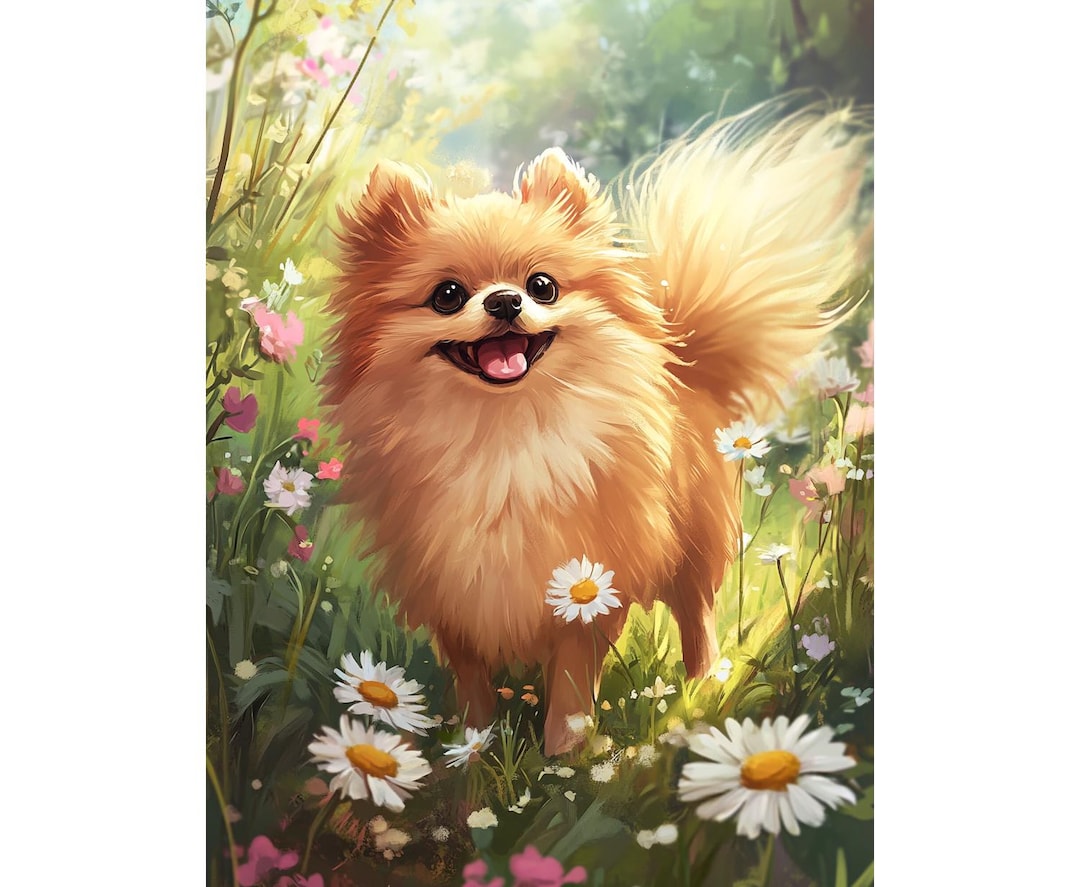 Diamond Painting Shih Tzu Chien Diy À La Main Diamant Peinture Animaux