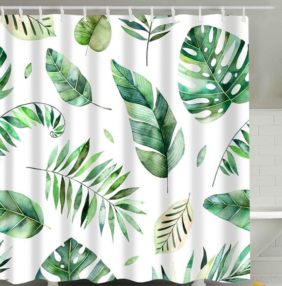 botanical shower curtain