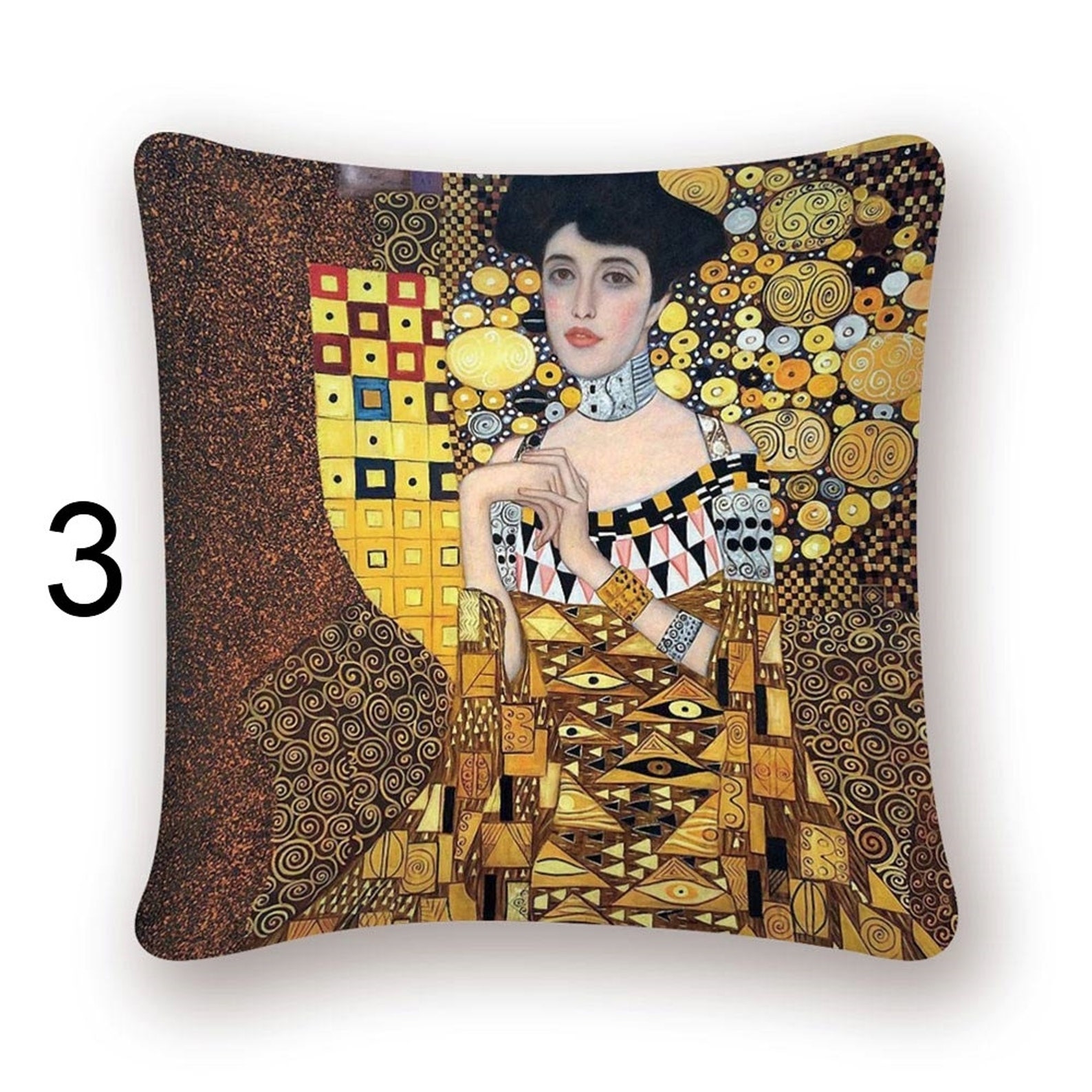 gustav klimt cat pillow covers