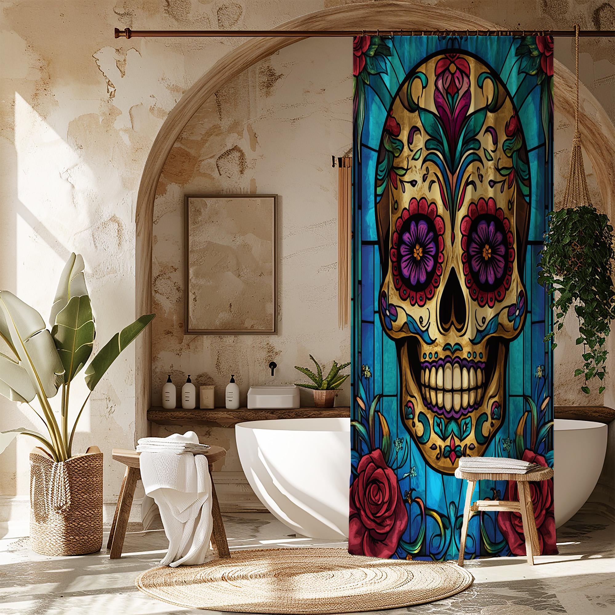Tenda da doccia con stampa di dinosauri, accessori da bagno impermeabili, tenda da bagno 180x180 cm