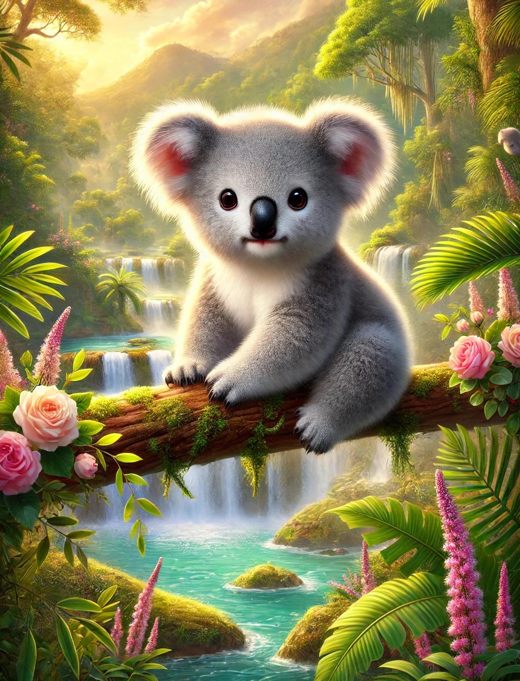 5D Diamond Painting Kit | Cute Koala Art | DIY Full Drill Diamond