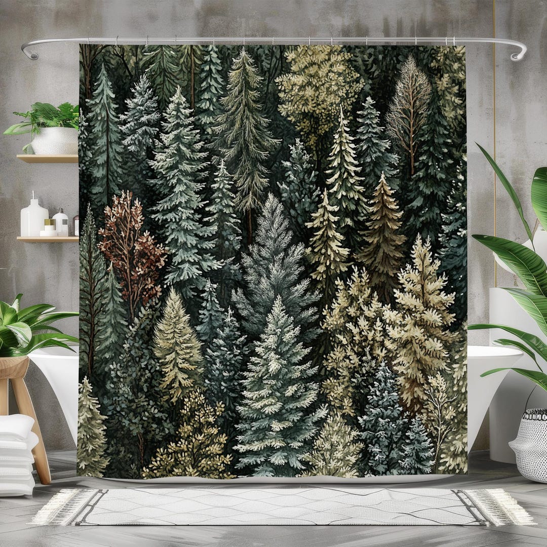 Forest Retreat Shower Curtain NCU0DV1884