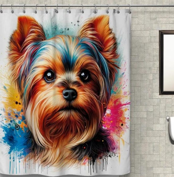 Yorkie Shower Curtain Yorkie Shower Curtain