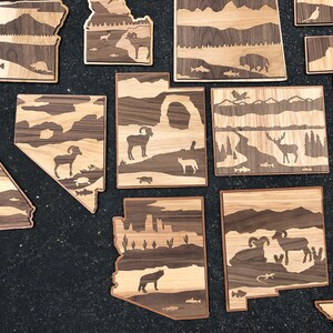 South Dakota Art / Wooden State of South Dakota image 9