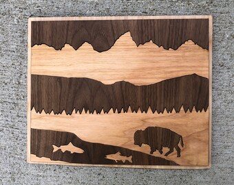 Wyoming Art / Wooden State of Wyoming