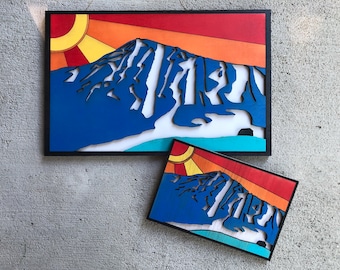 Sugarloaf Mountain Ski Resort Art / Sugarloaf Wood Art / Sugarloaf Maine