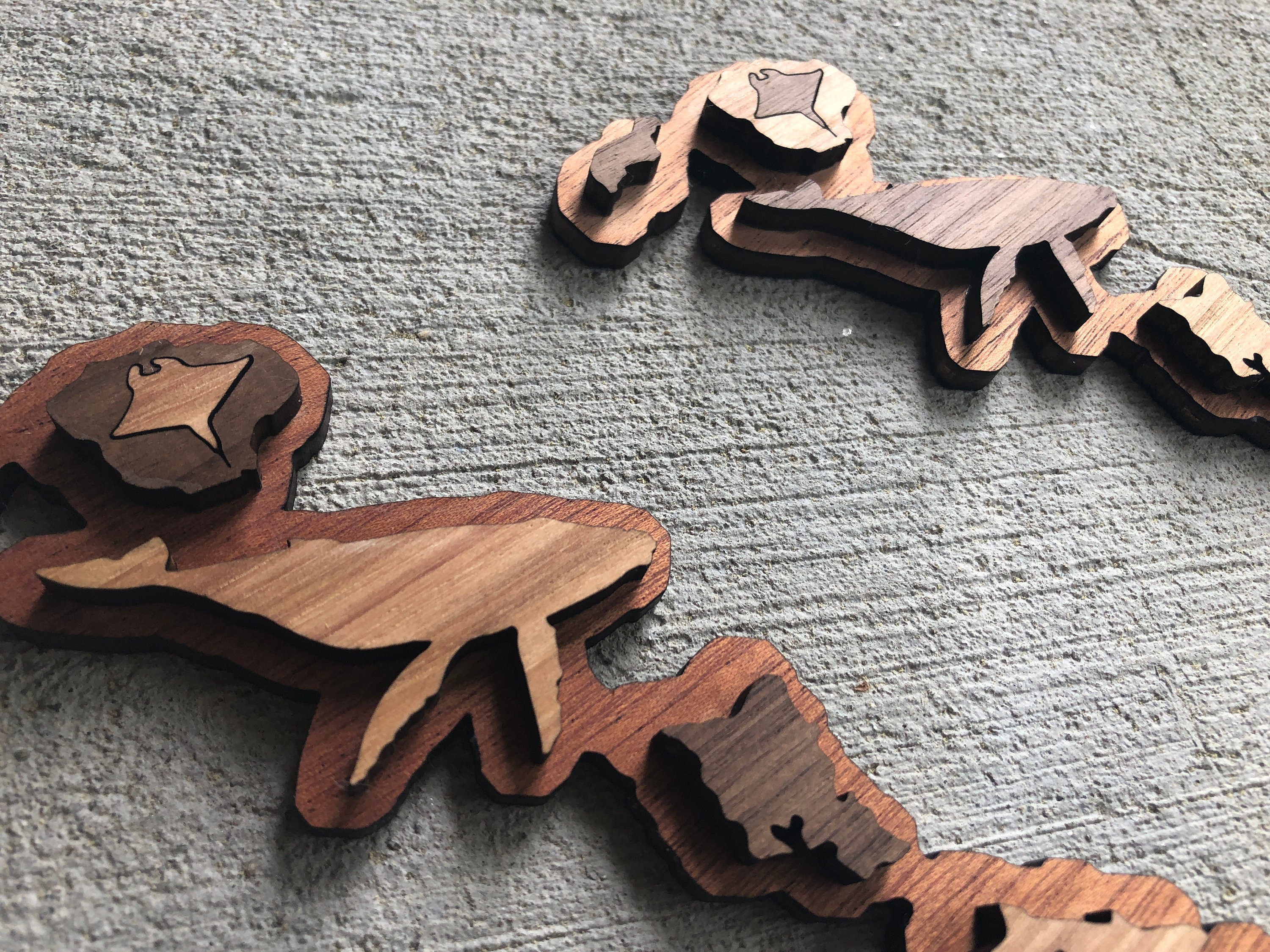 Hawaii Art / Wooden State of Hawaii | Etsy