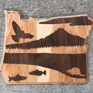 Oregon Art / Wooden State of Oregon