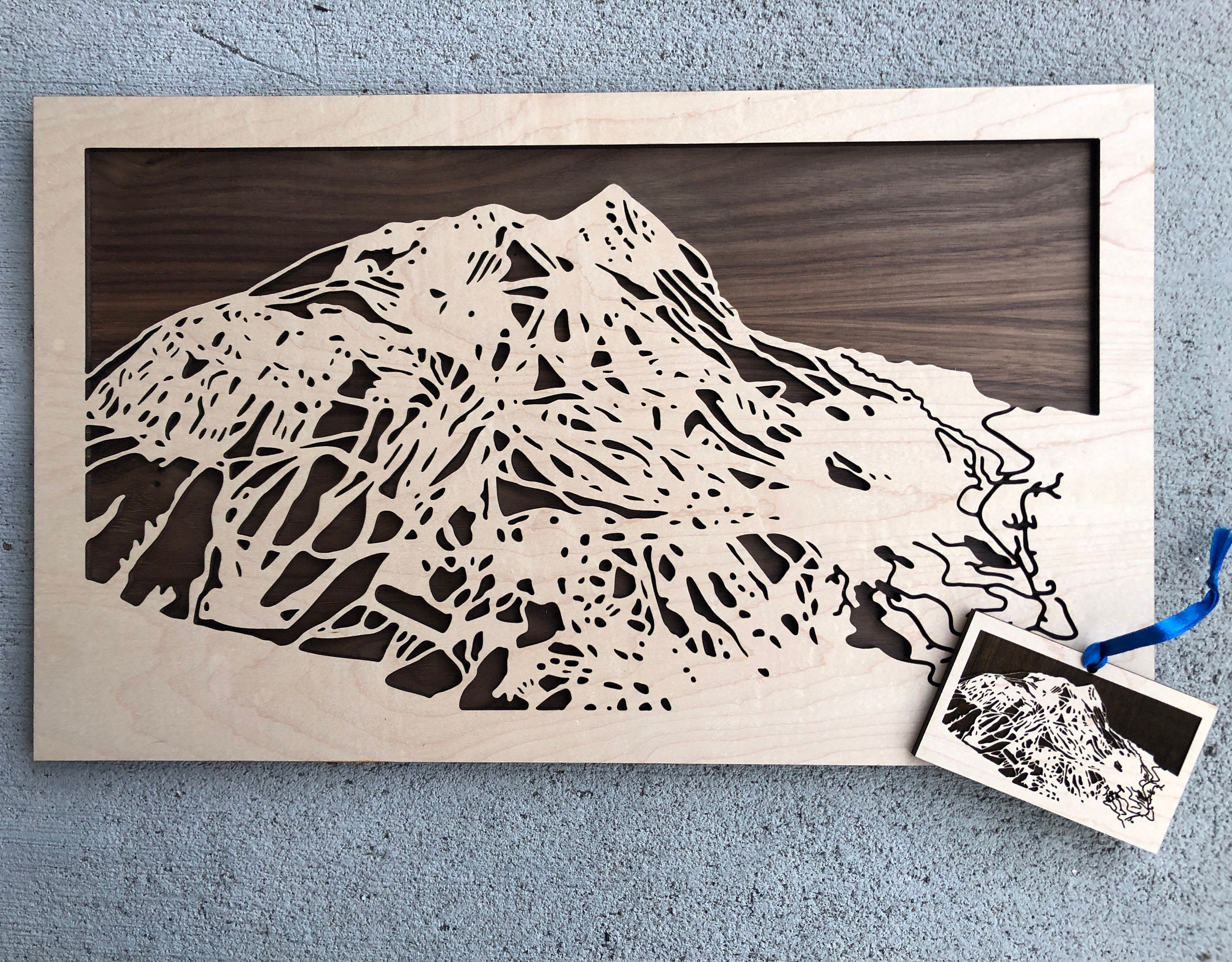 Crested Butte Art / Crested Butte Trail Map | Etsy