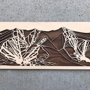 Sugarbush Wooden Art / Sugarbush Ski Resort Trail Map