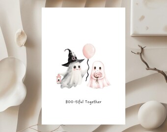 Love Card Printable | “Bootiful Together” Romantic Card for Partner | Anniversary Valentine's Day Card |Digital Download