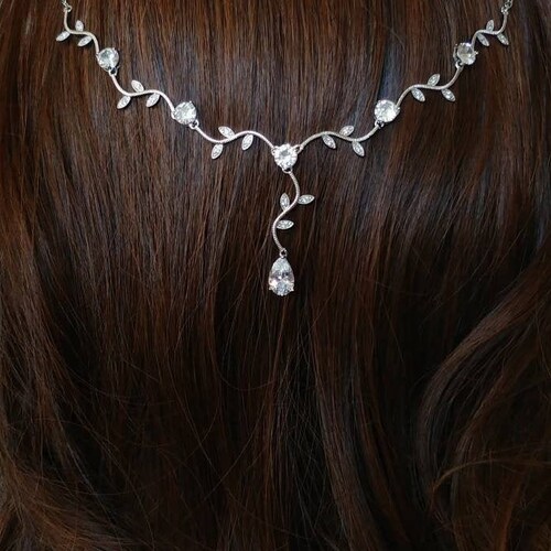 bridal leaf headpiece