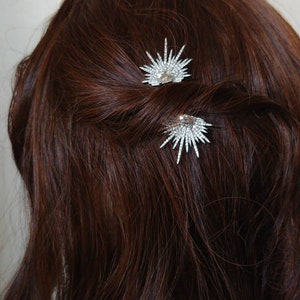 Star Hair Pin-Celestial Hair Accessory-Star Hair Accessory-Bridal Hair Pins-Bridal Hair Piece-Wedding Hair Pin-Celestial Headpiece-Hair Pin image 5