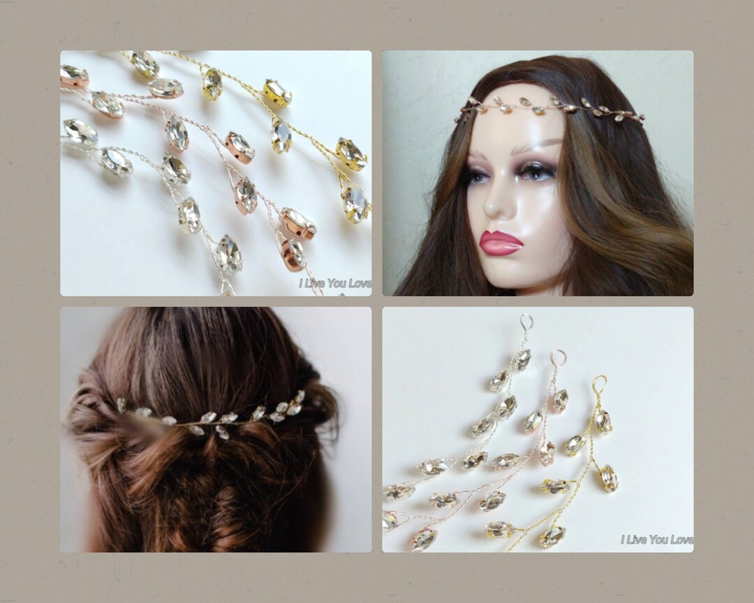 Bridal Hair Pieceboho Hair Accessorieshair Jewelrybridal Etsy