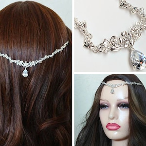 Hochzeit Kopfschmuck-Braut Haarschmuck-Blatt Haar-Boho Braut Kopfschmuck-Braut Haar drapieren-Hochzeit Haar Accessoire-Strand Haarschmuck