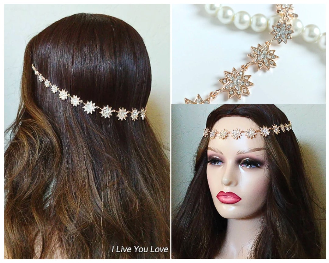 Rose Gold Hair Accessoriesstar Hair Jewelrystar Hair Accessories
