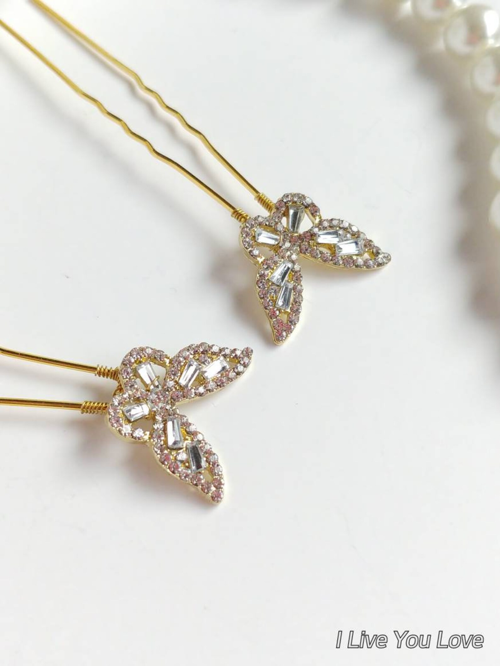 Bridal Hair Pin Setgold Bridal Hair Accessoriesgold Wedding Etsy