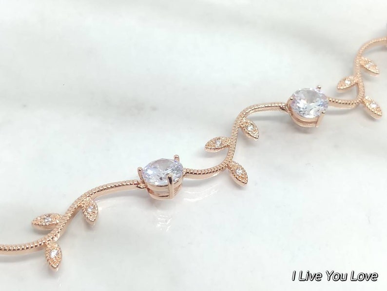 Bridal HeadpieceRose Gold Bridal Hair ChainHeadpiece Etsy