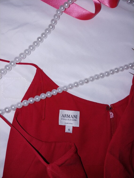Vintage Armani Collezioni Dress-Red-Evening-Gown-D