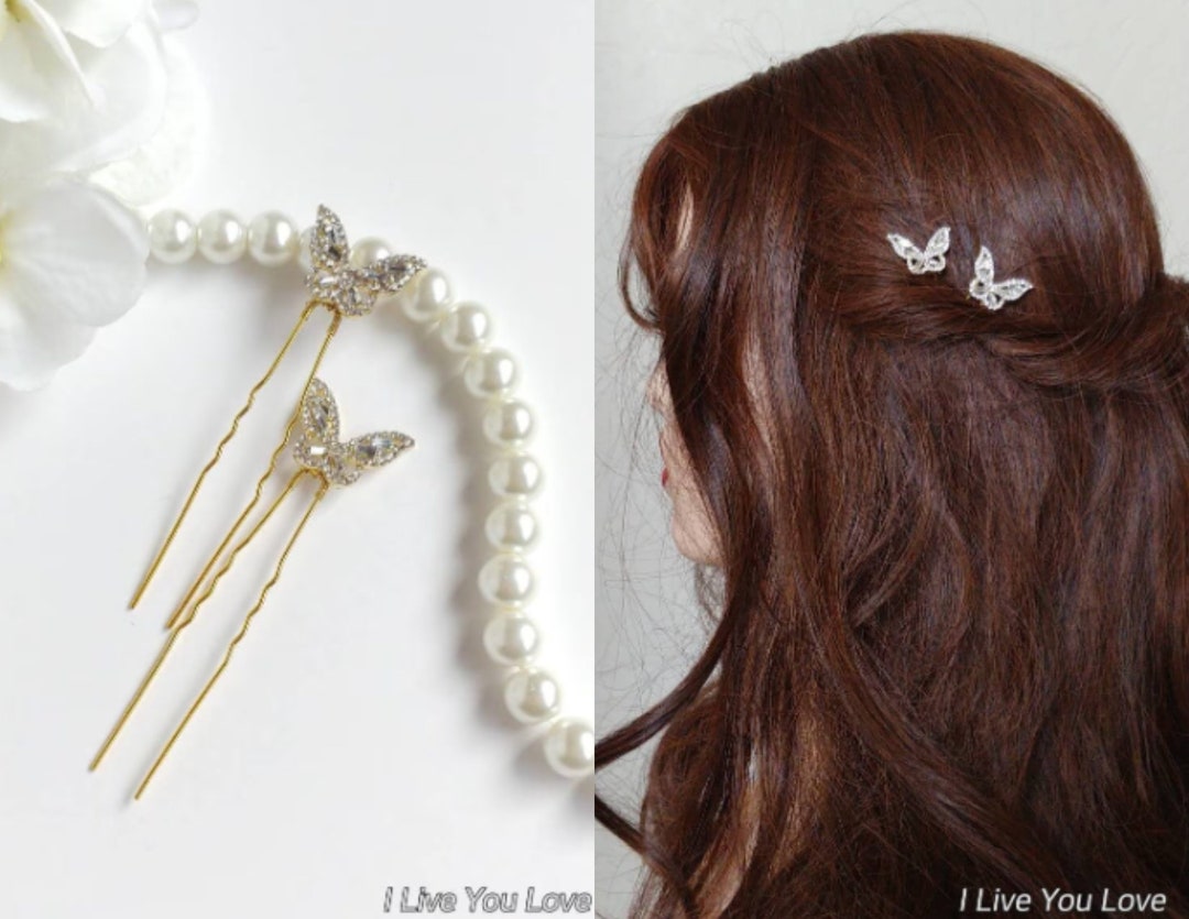 Bridal Hair Pin Set-gold Bridal Hair Accessories-gold Wedding - Etsy