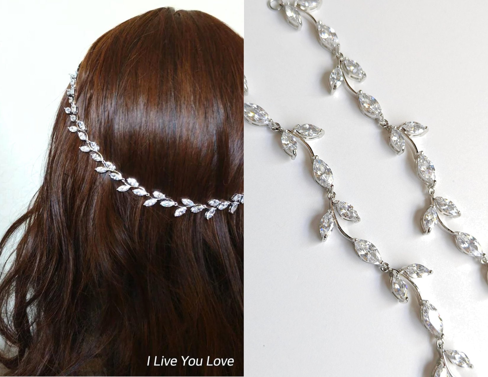 Gold Leaf Hair Vine-gold Leaf Hair Accessories-bridal Hair  display picture 2