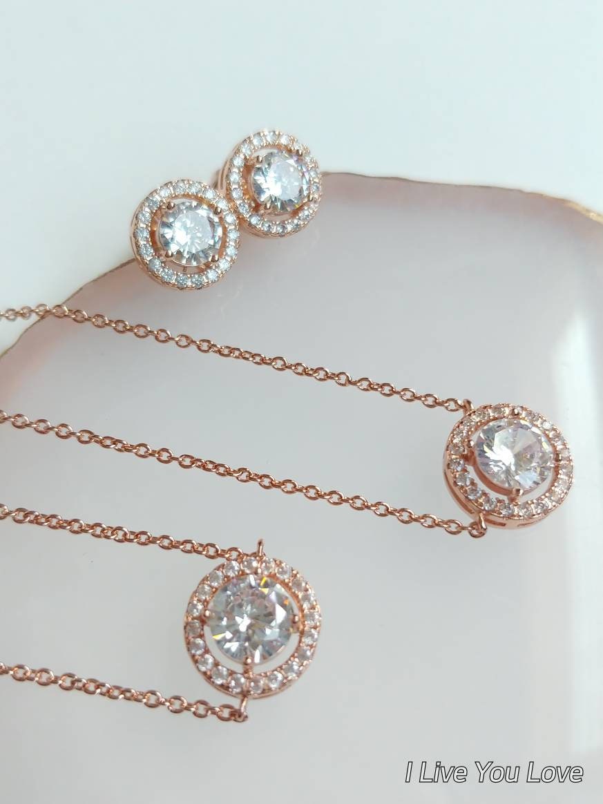 Bridal Jewelry Set-bridesmaid Gift Set-gift Set-bridesmaids | Etsy